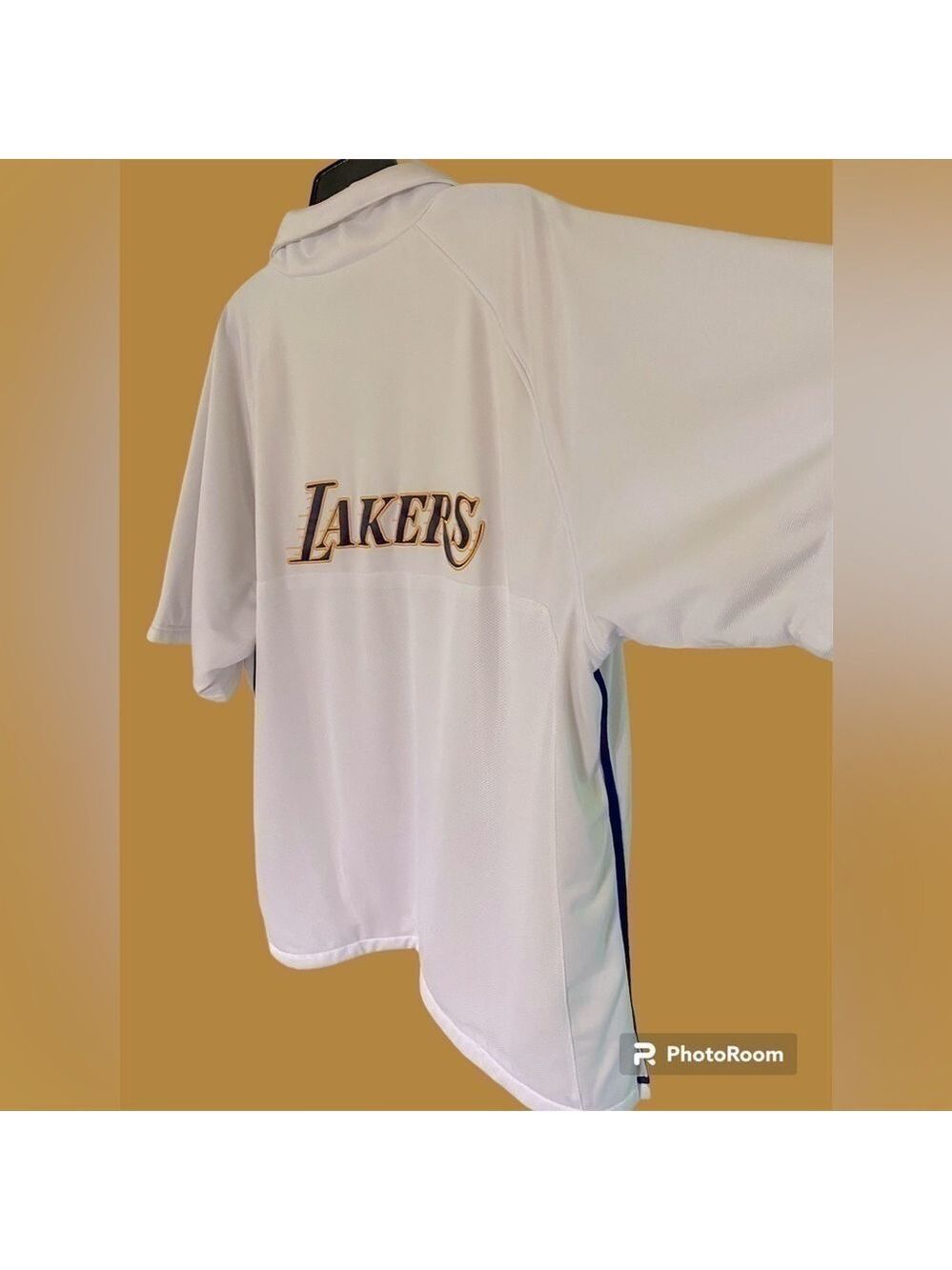 Lakers- 2X NBA vintage 90’s lined button up jersey/polo. Excellent preowned! - Picture 8 of 13